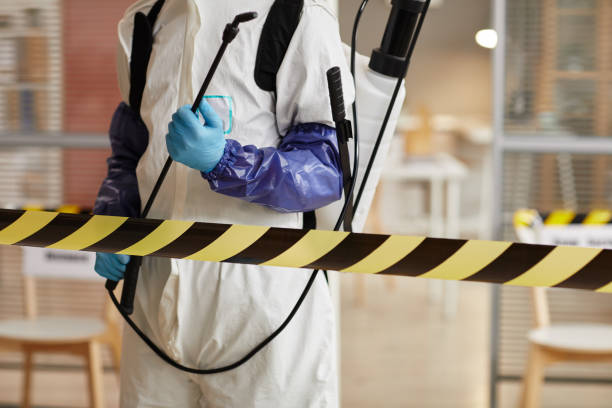 Professional Biohazard Cleanup technician working in Allenton, WI